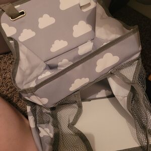 Stylish Gray Cloud Print Women's Bag
